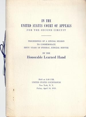 Image du vendeur pour IN COMMEMORATION OF FIFTY YEARS OF FEDERAL JUDICIAL SERVICE mis en vente par Columbia Books, ABAA/ILAB, MWABA