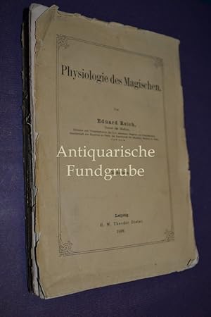 Bild des Verkufers fr Physiologie des Magischen zum Verkauf von Antiquarische Fundgrube e.U.