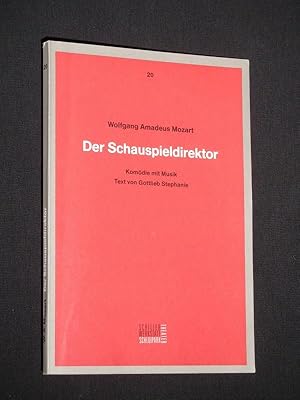 Bild des Verkufers fr Programmbuch 20 Schlopark-Theater Berlin 1991/92. DER SCHAUSPIELDIREKTOR von Stephanie d. J., Mozart (Musik). Insz.: Alfred Kirchner, musikal. Ltg.: Sebastian Lang, Bhnenbild: Vincent Callara, Kostme: Joachim Herzog. Mit Peter Matic (Schauspieldirektor), Thomas Schendel, Thomas Wolf, Sabine Sinjen, Christian Berkel, Gunda Aurich, Bengt-Ola Morgny (mit Stckabdruck) zum Verkauf von Fast alles Theater! Antiquariat fr die darstellenden Knste