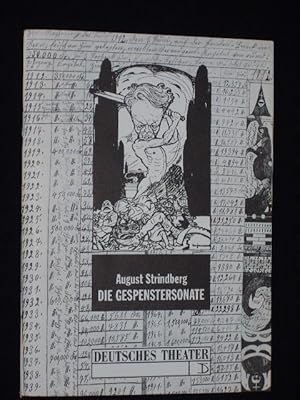 Bild des Verkufers fr Programmheft Deutsches Theater Berlin 1993. DIE GESPENSTERSONATE von August Strindberg. Insz.: Fiedo Solter, Bhnenbild: Hans-Jrgen Nikulka, Kostme: Christine Stromberg. Mit Christian Grashof, Otto Mellies, Jutta Wachowiak, Bernd Stempel, Kay Schulze, Franziska Hayner, Katrin Klein, Rolf Ludwig zum Verkauf von Fast alles Theater! Antiquariat fr die darstellenden Knste