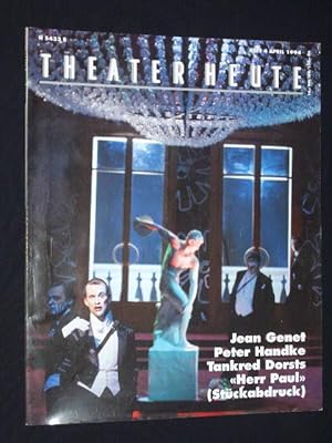 Seller image for Theater heute, Heft 4/ 1994. Mit Stckabdruck: HERR PAUL von Tankred Dorst for sale by Fast alles Theater! Antiquariat fr die darstellenden Knste