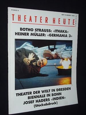 Seller image for Theater heute, Heft 8/ 1996. Mit Stckabdruck: INDIEN von Josef Harder und Alfred Dorfer for sale by Fast alles Theater! Antiquariat fr die darstellenden Knste