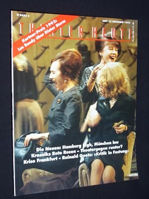 Immagine del venditore per Theater heute, Heft 12/ 1993. Mit Stckabdruck: KRITIK IN FESTUNG von Rainald Goetz venduto da Fast alles Theater! Antiquariat fr die darstellenden Knste