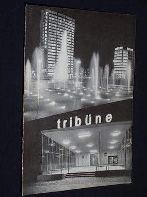 Imagen del vendedor de tribne, Heft 35, 1961. Programmheft DER GLAPION-EFFEKT von Jacques Audiberti. Regie: Georg Mller, Bhnenbild: Gnther Naumann. Mit Liane Croon, Kurt Ulrich und Peter Ertelt a la venta por Fast alles Theater! Antiquariat fr die darstellenden Knste