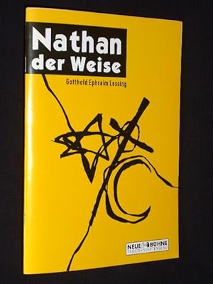 Imagen del vendedor de Programmheft 1 Neue Bhne Senftenberg 1999/2000. NATHAN DER WEISE von Lessing. Insz.: Frank Lienert-Mondanelli, Ausstattung: Ulrich Belaschk. Mit Hansdieter Neumann (Nathan), Alexander Hetterle (Saladin), Jenny Bertram (Recha), Sybille Bversen, Marie-Louise Gutteck, Charles Lemming, Rene Sachse, Karlheinz Weinrich, Christian Klischat a la venta por Fast alles Theater! Antiquariat fr die darstellenden Knste