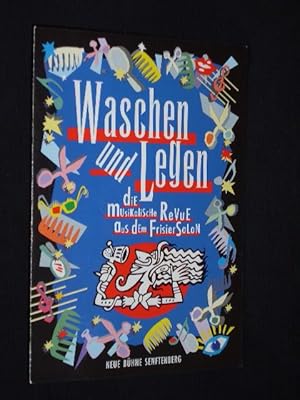 Imagen del vendedor de Programmheft 5 Neue Bhne Senftenberg 1998. WASCHEN UND LEGEN - Die musikalische Revue aus dem Frisiersalon. Musikal. Ltg.: Conrad Haase, Insz.: Gabriele Kappes/ Joachim Liebig, Bhne: Lars Betko. Mit Sybille Bversen, Christa Uebel, Catharina Struwe, Charles Lemming a la venta por Fast alles Theater! Antiquariat fr die darstellenden Knste