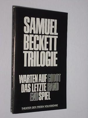 Imagen del vendedor de Programmheft Freie Volksbhne Berlin 1991/ 92. Samuel-Beckett-Trilogie WARTEN AUF GODOT/ DAS LETZTE BAND/ ENDSPIEL. Insz./ Bhne: Fred Berndt/ Gabriele Jakobi (Regie: Das letzte Band), Kostme: Swetlana Zwetkowa. Mit Michael Altmann, Heinz-Werner Kraehkamp, Thomas Hodina, Ernest Hammer, Simon Dittrich, Barbara Morawicz a la venta por Fast alles Theater! Antiquariat fr die darstellenden Knste