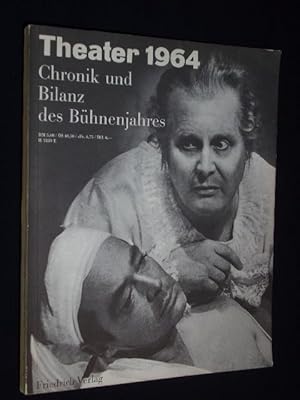 Bild des Verkufers fr Theater 1964. Chronik und Bilanz eines Bhnenjahres. Sonderheft von "Theater heute". Mit Stckabdruck: DER SCHWARZE SCHWAN von Martin Walser zum Verkauf von Fast alles Theater! Antiquariat fr die darstellenden Knste