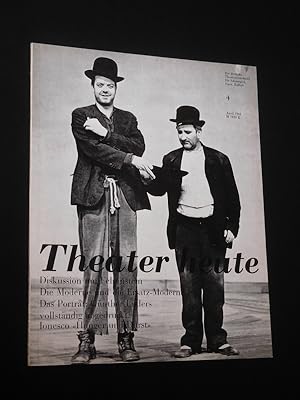 Seller image for Theater heute, Heft 4, 1965. Mit Stckabdruck: HUNGER UND DURST von Eugene Ionesco for sale by Fast alles Theater! Antiquariat fr die darstellenden Knste