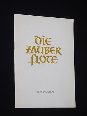 Image du vendeur pour Programmheft Komische Oper Berlin 1962/63. DIE ZAUBERFLTE von Emanuel Schikaneder, Mozart (Musik). Musikal. Ltg.: Kurt Masur, Insz.: Walter Felsenstein, Bhne/Kostme: Rudolf Heinrich. Mit Herbert Rssler, Gerhard Niese, Hanns Nocker, John Moulson, Manfred Koop, Achim Hennecke, Ulrich Kaufmann, Manfred Hopp, Sylvia Pawlik, Christel Oehlmann mis en vente par Fast alles Theater! Antiquariat fr die darstellenden Knste