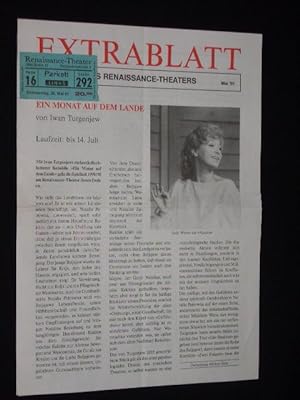 Extrablatt des Renaissance-Theaters, Nr. 21, Mai 1991. Programmheft EIN MONAT AUF DEM LANDE von I...