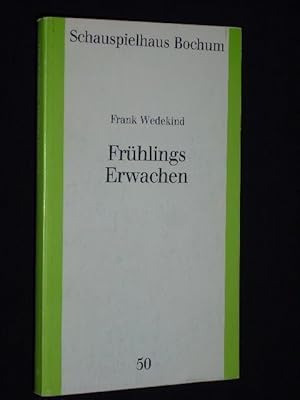 Imagen del vendedor de Programmbuch 50 Schauspielhaus Bochum 1990/91. FRHLINGS EWRWACHEN von Frank Wedekind. Insz.: Volker Schmaloer, Bhne: Peter N. Schultze, Kostme: Ulrike Obermller. Mit Karoline Eichhorn, Bernadette Vonlanthen, Martin Feifel, R. Hauer (Stckabdruck) a la venta por Fast alles Theater! Antiquariat fr die darstellenden Knste