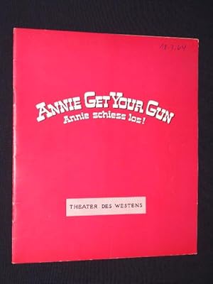 Bild des Verkufers fr Programmheft Theater des Westens 1963/64. ANNIE GET YOUR GUN von Irving Berlin (Musik), H. u. D. Fields (Text). Regie: Sven Aage Larsen, musikal. Ltg.: Alexander Rumpf, Ausstattung: Fritz Butz. Mit Heidi Brhl, Robert Trehy, Walther Sssenguth, B. Mira, Ilja Richter zum Verkauf von Fast alles Theater! Antiquariat fr die darstellenden Knste