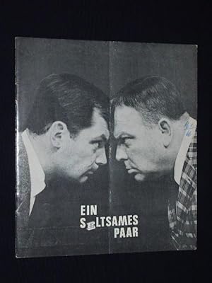 Bild des Verkufers fr Programmheft Theater am Kurfrstendamm 1966. Europische Erstauffhrung EIN SELTSAMES PAAR von Neil Simon. Insz.: Harry Meyen, Bhne: H. U. Thormann. Mit Peer Schmidt, Wolfgang Wahl, Marlies Hoffmann, Sylvia Lydi, Gert Haucke, Heinz Spitzner, Horst Keitel, H.-H. Jochmann zum Verkauf von Fast alles Theater! Antiquariat fr die darstellenden Knste