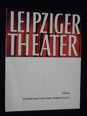 Image du vendeur pour Programmheft 14 Leipziger Theater Opernhaus 1965/66. TOSCA von Illica/ Giacosa, Giacomo Puccini (Musik). Musikal.Ltg.: Rolf Reuter, Insz.: Carl Riha, Bhnenbild: Max Elten, Kostme: E. Selle. Mit Ina Nikolajewa, R. Apreck, Ekkehard Wlaschiha, W. Pietzsch, Paul Glahn, Rolf Brunlich mis en vente par Fast alles Theater! Antiquariat fr die darstellenden Knste