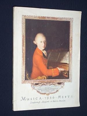 Bild des Verkufers fr Musica, Heft 1, 10. Jahrgang, 1956. Monatsschrift fr alle Gebiete des Musiklebens. Sonderheft Mozart zum Verkauf von Fast alles Theater! Antiquariat fr die darstellenden Knste