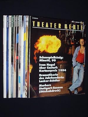 Bild des Verkufers fr Theater heute. Die Theater-Kulturzeitschrift. 36. Jahrgang 1995, Heft 1 - 12 zum Verkauf von Fast alles Theater! Antiquariat fr die darstellenden Knste