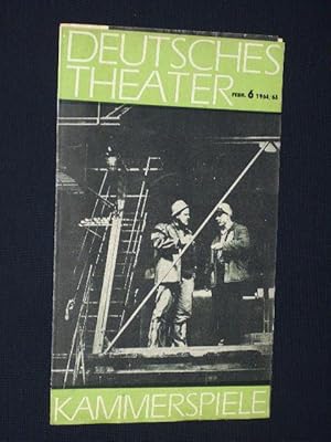 Imagen del vendedor de Deutsches Theater/ Kammerspiele, Februar, Nr. 6, 1964/65 [Werbefaltblatt] a la venta por Fast alles Theater! Antiquariat fr die darstellenden Knste