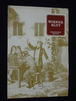 Bild des Verkufers fr Programmheft 2 Staatsoperette Dresden 1967/68. WIENER BLUT v. Leon/Stein, Johann Strau (Musik). Musikal. Ltg.: Hans Hendrik Wehding, Insz.: Horst Ludwig, Ausstattung: Axel von Flocken. Mit Werner Heintzsch, Gerhard Berger, K.-H. Mrtens, Gardy Herzfeld, Jrg Frenz, Heinz Zimmer, Donca Lakowa, Richard Stamm zum Verkauf von Fast alles Theater! Antiquariat fr die darstellenden Knste