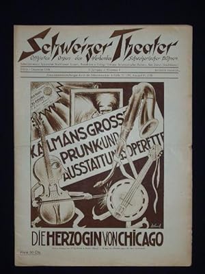 Image du vendeur pour Schweizer Theater. Offizielles Organ des Verbandes Schweizerischer Bhnen. II. Jahrgang, Nr. 4, Dezember 1928 mis en vente par Fast alles Theater! Antiquariat fr die darstellenden Knste