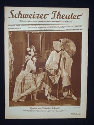 Image du vendeur pour Schweizer Theater. Offizielles Organ des Verbandes Schweizerischer Bhnen. III. Jahrgang, Nr. 3, Dezember 1929 mis en vente par Fast alles Theater! Antiquariat fr die darstellenden Knste