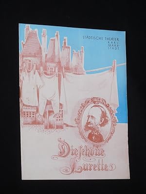 Image du vendeur pour Programmheft Stdtische Theater Karl-Marx-Stadt 1962/63. DIE SCHNE LURETTE von Jacques Offenbach. Insz.: Ehrhard Warneke, musikal. Ltg.: Wolfgang Suppas, Bhnenbilder: Horst Leiteritz, Kostme: Renate Mller. Mit Hans-Joachim Decker, Walter Borngrber, Rudolf Sandner, Pepi Karus, Hansi Luppe-Herbst, Lore Straburger, Wolfgang Erler mis en vente par Fast alles Theater! Antiquariat fr die darstellenden Knste