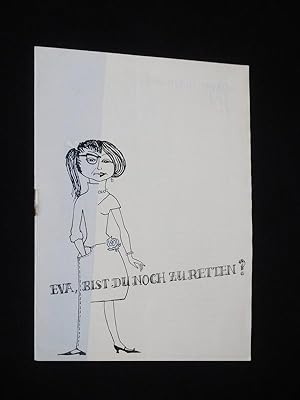 Seller image for Programmheft Stdtische Theater Karl-Marx-Stadt 1961. Deutsche Erstauffhrung EVA, BIST DU NOCH ZU RETTEN? von Ensio Rislakki, Jorma Panula (Musik). Insz.: Erwin Leister, musikal. Ltg.: Fritz Oettel, Bhnenbild: Horst Leiteritz, Kostme: Renate Heuschkel. Mit Rosl Schnfeld, Inge Dittmann, Jutta Richter, Barbara Lotzmann, Hans Felder, Hans-Joachim Decker, Gnther Fritzsche for sale by Fast alles Theater! Antiquariat fr die darstellenden Knste