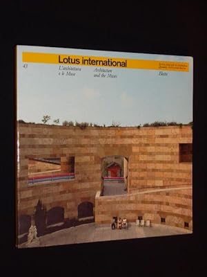 Imagen del vendedor de Lotus international 43. Rivista trimestrale di architettura - Quarterly Architectural Review, 3/1984. L'architettura e le Muse - Architecture and the Muse a la venta por Fast alles Theater! Antiquariat fr die darstellenden Knste