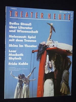 Image du vendeur pour Theater heute, Heft 4/ 1992. Mit Stckabdruck: HEILIGE KHE von Oliver Czeslik mis en vente par Fast alles Theater! Antiquariat fr die darstellenden Knste