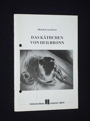 Image du vendeur pour Programmheft 6 Stdtische Bhnen Osnabrck 1990. DAS KTHCHEN VON HEILBRONN. Insz.: Peter Dolder, Bhnenbild/ Kostme: Raimond Schoop. Mit Michael Nowack, Siegfried Puhl, Rainer Diekmann, Mechthild Liesebrecht, Rosemarie Fischer, Heinz-Hermann Hoff, Johannes Bussler, Klaudia Golberg, Drte Steindorff mis en vente par Fast alles Theater! Antiquariat fr die darstellenden Knste