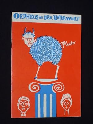 Bild des Verkufers fr Programmheft Stdtische Theater Karl-Marx-Stadt 1966. ORPHEUS IN DER UNTERWELT von Hector Cremieux, Jacques Offenbach (Musik). Insz.: Hans Gnther Nebel, musikal. Ltg.: Wolfgang Suppas, Bhnenbild: Rolf-Christoph Ullmann, Kostme: Renate Heuschkel. Mit Manfred Drescher (Orpheus), Anni Forkel (Eurydike), Rosl Schnfeld, Charlotte Schaedrich zum Verkauf von Fast alles Theater! Antiquariat fr die darstellenden Knste