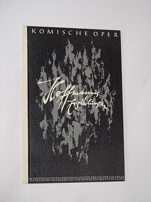 Bild des Verkufers fr Programmheft Komische Oper Berlin 1957/58. HOFFMANNS ERZHLUNGEN von Jacques Offenbach. Musikal. Ltg.: Vaclav Neumann, Insz.: Walter Felsenstein, Bhnenbild/ Kostme: Rudolf Heinrich. Mit Hanns Nocker (Hoffmann), Irmgard Arnold, Melitta Muszely, Werner Enders, Rudolf Asmus, Josef Burgwinkel, Uwe Kreyssig, Erik Nissen, Arwed Sandner zum Verkauf von Fast alles Theater! Antiquariat fr die darstellenden Knste