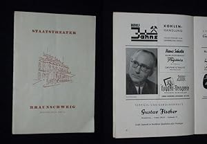 Imagen del vendedor de Programmheft 21 Staatstheater Braunschweig 1954/55. SAISON IN SALZBURG von Wallner/ Feltz, Fred Raymond (Musik). Musikal. Ltg.: August Wenn, Insz.: Dr. Alfred Walter, Bhnenbilder/ Kostme: Irmgard Weiher, Choreographie: Gertrud Pichl. Mit Max Kerner, Renate George, Helga Mietzner, Walter Born, Heinz Kaever, Werner Sprenger a la venta por Fast alles Theater! Antiquariat fr die darstellenden Knste