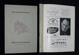 Bild des Verkufers fr Programmheft 17 Staatstheater Braunschweig 1955/56. DIE ZIRKUSPRINZESSIN von Emerich Kalman. Musikal. Ltg.: August Wenn, Insz.: Dr. Alfred Walter, Bhnenbild: Irmgard Weiher, Kostme: Ilse Marianne Wittneben. Mit Anja Elkoff, Willy Domy, Peter Stegelmann, Heinz Kaever, Max Kerner, Rico Monte, Gertie Kleiber, Karl Dinkelbach zum Verkauf von Fast alles Theater! Antiquariat fr die darstellenden Knste