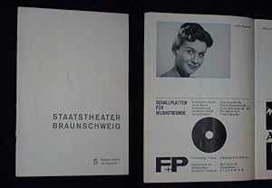 Seller image for Programmheft 5 Staatstheater Braunschweig 1962/63. DER OPERNBALL von Leon/ Waldberg, Richard Heuberger. Insz.: Herbert Maisch, musikal. Ltg.: Heinz Martin Lonquich, Bhnenbild: Manfred Schrter, Kostme: Ilse-Marianne Wittneben. Mit Max Kerner, Ruth Mller, Ingeborg Andersen, Carl Momberg, Gerda Wismar, Julius Katona for sale by Fast alles Theater! Antiquariat fr die darstellenden Knste