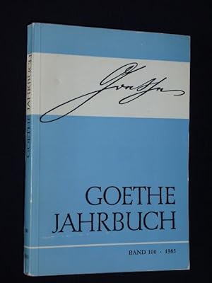 Bild des Verkufers fr Goethe-Jahrbuch, Band 100, 1983. Im Auftrage des Vorstandes der Goethe-Gesellschaft herausgegeben von Karl-Heinz Hahn zum Verkauf von Fast alles Theater! Antiquariat fr die darstellenden Knste