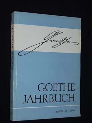 Seller image for Goethe-Jahrbuch, Band 107, 1990. Im Auftrage des Vorstandes der Goethe-Gesellschaft herausgegeben von Karl-Heinz Hahn und Jrn Gres for sale by Fast alles Theater! Antiquariat fr die darstellenden Knste