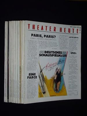 Bild des Verkufers fr Theater heute. Die deutsche Theaterzeitschrift. 23. Jahrgang 1982, Heft 1 - 12 zum Verkauf von Fast alles Theater! Antiquariat fr die darstellenden Knste