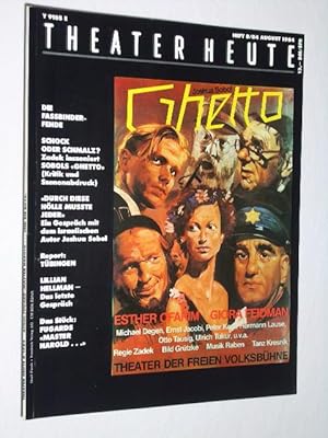 Seller image for Theater heute. Die deutsche Theaterzeitschrift. Heft 8/ 1984. Mit Stckabdruck: MASTER HAROLD .UND DIE BOYS von Athol Fugard for sale by Fast alles Theater! Antiquariat fr die darstellenden Knste