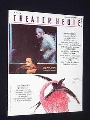 Image du vendeur pour Theater heute. Die deutsche Theaterzeitschrift. Heft 10/ 1984. Mit Stckabdruck: DER MENSCHENFREUND von Hans Magnus Enzensberger mis en vente par Fast alles Theater! Antiquariat fr die darstellenden Knste