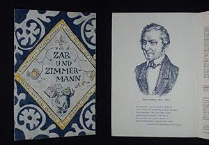 Immagine del venditore per Programmheft Landestheater Sachsen-Anhalt in Halle, Theater des Friedens 1951. ZAR UND ZIMMERMANN von Albert Lortzing. Musikal. Ltg.: Ernst Schwamann, Insz.: Heinz Rckert, Bhne/ Kostme: Rudolf Heinrich, Tanz-Ltg.: Margot Kirmse. Mit Hans Reisenleitner, Werner Schimmel, Johannes Zech, Ingeborg Loy, Werner Pfau, Erich Heimbach venduto da Fast alles Theater! Antiquariat fr die darstellenden Knste