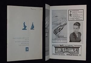 Bild des Verkufers fr Kulturbltter der Stdtischen Bhnen Duisburg, Jgg. 8, Heft 5, Januar 1958. Deutsche Oper am Rhein. Programmheft DIE FLEDERMAUS von Haffner/ Genee, Johann Strau (Musik). Musikal. Ltg.: Robert Schaub, Insz.: Gnter Roth, Ausstattung: Heinz Ludwig, Kostme: W. F. Adlmller. Mit Dorothea Siebert, Eva Kasper, Sigrid Schmidt, Rudolf Christ, Herold Kraus, Fr.-W. Andreas, Kurt Gester zum Verkauf von Fast alles Theater! Antiquariat fr die darstellenden Knste