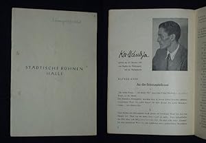 Blätter der Städtischen Bühnen Halle, Erste Folge, Okt./Nov. 1945. Programmheft SCHWARZWALDMÄDEL ...