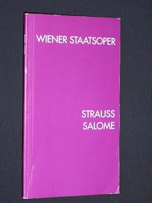 Immagine del venditore per Programmbuch Staatsoper Wien 1991. SALOME von Oscar Wilde, Richard Strauss (Musik). Dirigent: Janos Kulka, Insz.: Boleslaw Barlog, Bhnenbild/ Kostme: Jrgen Rose. Mit Josef Hopferwieser, Nelly Boschkowa, Eliane Coelho, Peter Weber, Torsten Kerl, Liliana Ciuca, Helmut Wildhaber, Peter Jelosits, Michael Roider, Roland Winkler venduto da Fast alles Theater! Antiquariat fr die darstellenden Knste