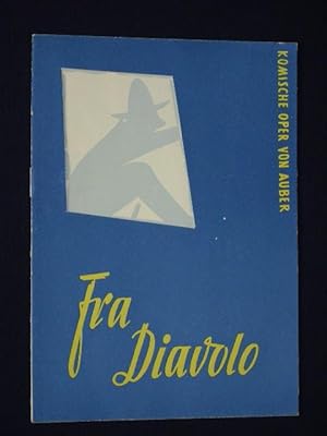 Immagine del venditore per Programmheft Hans-Otto-Theater Potsdam 1955. FRA DIAVOLO von Scribe, Auber (Musik). Musikal. Ltg.: Ernst Sachsenberg, Regie: Erhard Burckhardt, Bhnenbild/ Kostme: Werner Schulz. Mit Peter-Christian Will, Herbert Hauswald, Ursula Frhlich, Heinz Steinbach, T. W. Langer, H.-H. Glzow, Erika Kowalski, Otto Carstens venduto da Fast alles Theater! Antiquariat fr die darstellenden Knste