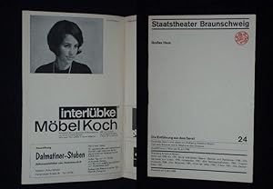 Image du vendeur pour Programmheft 24 Staatstheater Braunschweig 1969. DIE ENTFHRUNG AUS DEM SERAIL von Stephanie d. J., Mozart (Musik). Musikal. Ltg.: Wolfgang Schmid, Insz.: Friedrich Petzold, Bhnenbild/ Kostm: Wolfgang Reuter. Mit Malte Jaeger, Marianne Hofweber, Christa Wess, Gnther Beiel, Franz Kasemann, Hans Nowack, Peter Stegelmann mis en vente par Fast alles Theater! Antiquariat fr die darstellenden Knste