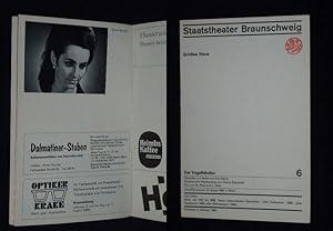 Seller image for Programmheft 6 Staatstheater Braunschweig 1969. DER VOGELHNDLER von West/ Held, Carl Zeller (Musik). Musikal. Ltg.: Udo Mehrpohl, Insz.: Burkhard Heinrichsen, Bhnenbild: Gnther Kilgus, Kostme: Heta Kerle. Mit Maria Butschek, Lore Eckardt, Gerhard Hofer, Gnther Beiel, Franz Kasemann, Christa Wess, Hanns Schaeben for sale by Fast alles Theater! Antiquariat fr die darstellenden Knste