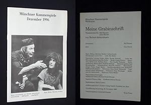 Image du vendeur pour Programmheft 1 Mnchner Kammerspiele Werkraum 1996. Urauffhrung MEINE GRABINSCHRIFT von Herbert Achternbusch. Regie/ Bhne/ Kostme: Herbert Achternbusch, Dramaturgie: Laura Olivi, Licht: Max Keller. Mit Rolf Boysen und Jens Harzer mis en vente par Fast alles Theater! Antiquariat fr die darstellenden Knste