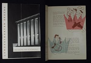 Seller image for Programmheft 15 Landestheater Dessau 1961/62. DIE KRONE DER SCHPFUNG von Klara Feher, Wolfgang Schmorl (Musik). Insz.: Eberhard Kratz, Bhnenbild: Gnter Kretzschmar, Kostme: Sroka/ Elze. Mit Ewald Zischka, Gisela Findeisen, Anne Wollner, Eugenio Plozza, Erica Kuppi, Elfi Arnold, Hans-Dieter Krone, Hans Strzelczyk for sale by Fast alles Theater! Antiquariat fr die darstellenden Knste