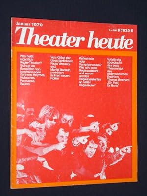 Seller image for Theater heute. Die deutsche Theaterzeitschrift. Heft 1/ 1970. Mit Stckabdruck: EIN FEST FR BORIS von Thomas Bernhard (Erstverffentlichung) for sale by Fast alles Theater! Antiquariat fr die darstellenden Knste